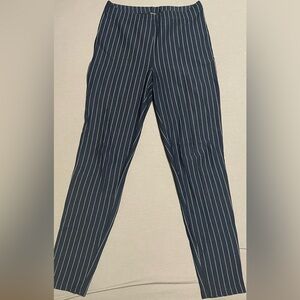 Navy Striped Leggings